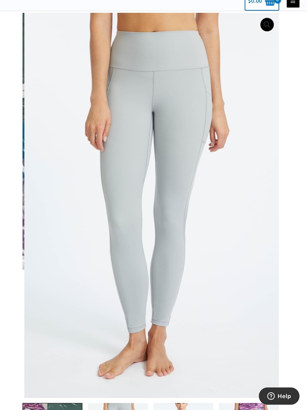 High-Rise Grey Women's Performance YogaWorks Leggings